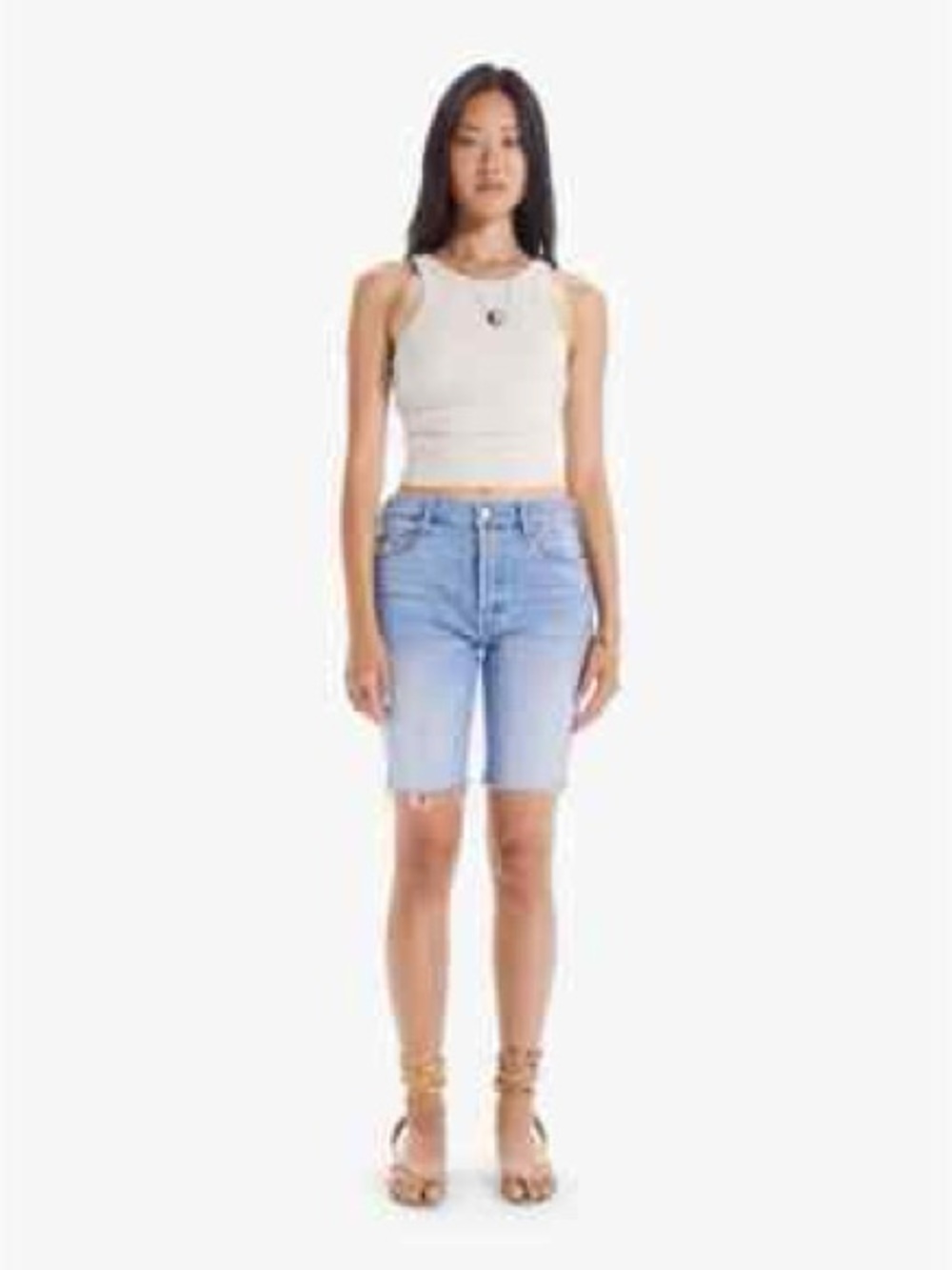 Mother jeans The Trickster Short Fray button fly